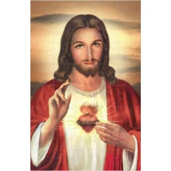 Puzzle - Serce Pana Jezusa 20 x 13 cm